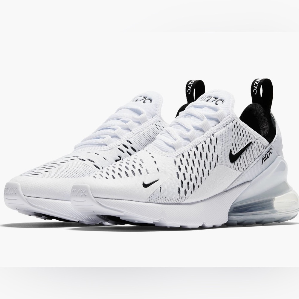 Nike Air Max 270 Sneaker Shoes New NIB AH6789-100 White Black Men’s